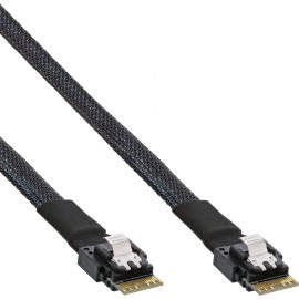 InLine 27642B cable Serial Attached SCSI (SAS) 1 m 24 Gbit/s Negro