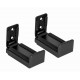 GEMBIRD - Gembird WM-SB-01 soporte de altavoz Pared Acrilonitrilo butadieno estireno (ABS), Acero Negro - wm-sb-01