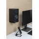 GEMBIRD - Gembird WM-SB-01 soporte de altavoz Pared Acrilonitrilo butadieno estireno (ABS), Acero Negro - wm-sb-01