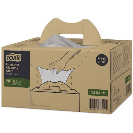 TORK - Tork 520372 trapo para limpiar Papel Gris 210 pieza(s) - 520372