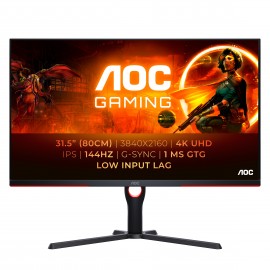 AOC G3 U32G3X/BK LED display 80 cm (31.5'') 3840 x 2160 Pixeles 4K Ultra HD Negro, Rojo