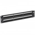 Tripp Lite N252-048 Panel de Conexiones Cat5 / Cat6 110 de 48 Puertos, para Instalación en 2U de Rack, 568B, Ethernet RJ45
