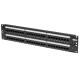 Tripp Lite N252-048 Panel de Conexiones Cat5 / Cat6 110 de 48 Puertos, para Instalación en 2U de Rack, 568B, Ethernet RJ45