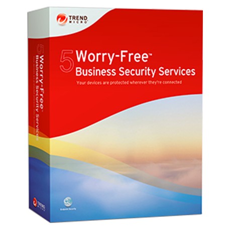Trend Micro Worry-Free Business Security Services 5, RNW, 2-5u, 2Y, ML Renovación Plurilingüe 2 año(s)