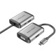 Vention Conversor TFAHB/ 1xUSB/ 1xHDMI/ 1xVGA/ 1xUSB Tipo-C PD/ 15cm/ Gris