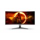 AOC - AOC G2 CU34G2XE/BK pantalla para PC 86,4 cm (34'') 3440 x 1440 Pixeles Negro, Rojo - CU34G2XE/BK