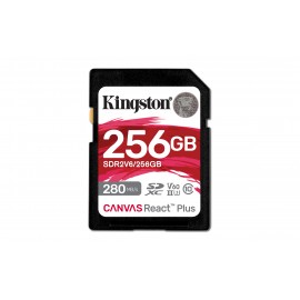 KINGSTON TECHNOLOGY - Kingston Technology Canvas React Plus 256 GB SDXC UHS-II Clase 10 - sdr2v6/256gb
