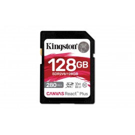 KINGSTON TECHNOLOGY - Kingston Technology Canvas React Plus 128 GB SDXC UHS-II Clase 10 - sdr2v6/128gb