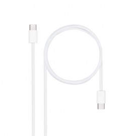 CABLE USB-C A USB-C 2M BLANCO NANOCABLE