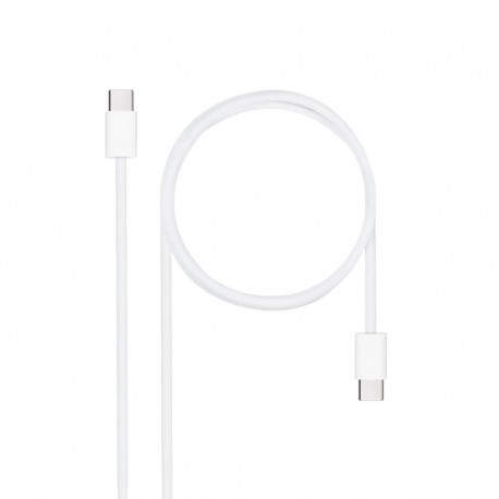 CABLE USB-C A USB-C 2M BLANCO NANOCABLE