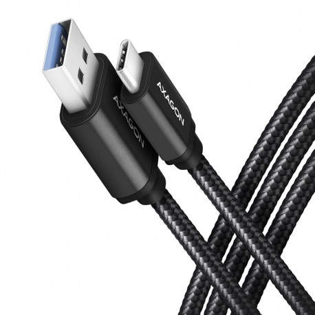 Axagon BUCM3-AM10AB cable USB 1 m USB 3.2 Gen 1 (3.1 Gen 1) USB C USB A Negro