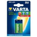 1 Varta Rechargeable Accu E Ready2Use NiMH 9V-Block 200 mAh