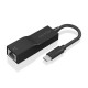 AISENS Conversor USB3.1 Gen1 USB-C a Ethernet Gigabit 10/100/1000 Mbps, Negro, 11 cm