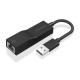 AISENS Conversor USB 3.0 a Ethernet Gigabit 10/100/1000 Mbps, Negro, 15 cm