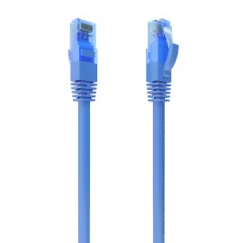 AISENS Cable De Red Latiguillo RJ45 Cat.6 UTP AWG26 CCA, Azul, 5.0 m