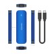 AISENS ASM2-026BLU caja para disco duro externo Caja externa para unidad de estado sólido (SSD) Azul M.2