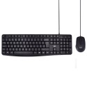 Ewent EW3007 teclado USB QWERTY Portugués Negro