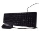 Ewent EW3007 teclado USB QWERTY Portugués Negro