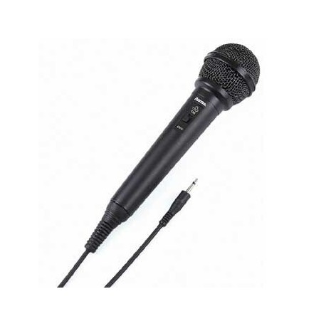 Hama | Micrófono dinámico DM20, micrófono de mano, con conector jack de 3,5 mm