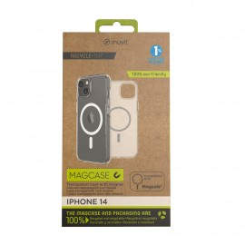 MUVIT - Funda muvit recycletek magsafe para apple iphone 14 transparente - MCBKC0281