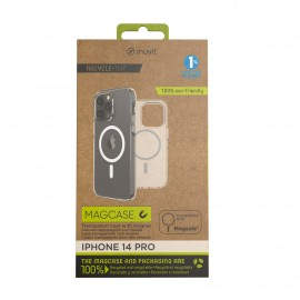 MUVIT - Funda muvit recycletek magsafe para apple iphone 14 pro transparente - MCBKC0282