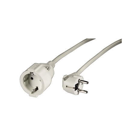 HAMA - Hama | Cable con enchufe de 2m, seguro, resistente, color blanco. - 47864