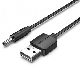 VENTION - Vention Cable Conversor USB CEXBF/ USB Macho - Jack 3.5 Macho/ 1m/ Negro - CEXBF