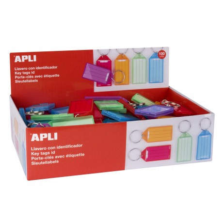 APLI 17136 etiqueta de impresora Azul, Verde, Lila, Naranja, Rojo, Rosa