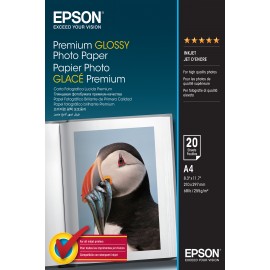 Epson Premium Glossy Photo Paper - A4 - 20 Hojas
