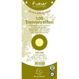 Exacompta 13425B divisor Amarillo 100 pieza(s)