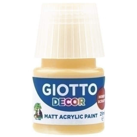 GIOTTO - PINTURA ACRIL.GIOTTO 25 ml AMARILLO ORO - Pack de 6 unidades - F538103