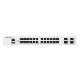 Fortinet FS-124F switch Gestionado L2 Gigabit Ethernet (10/100/1000) 1U Blanco