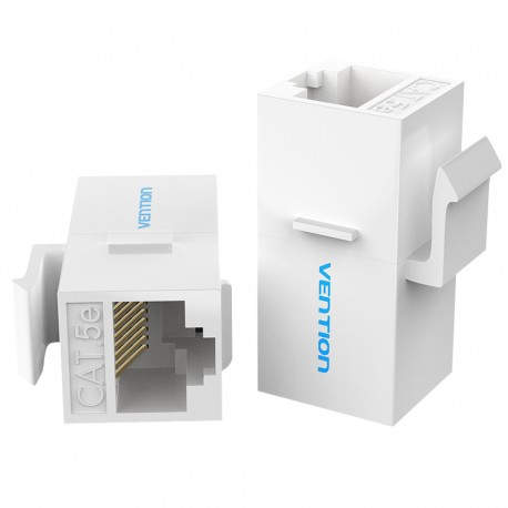 Vention Adaptador Conector RJ45 VDD-B07-W Cat5 UTP/ RJ45 Hembra - RJ45 Hembra/ Blanco
