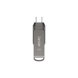 Lexar JumpDrive LJDD400064G-BNQNG unidad flash USB 64 GB USB Tipo C 3.2 Gen 1 (3.1 Gen 1) Gris