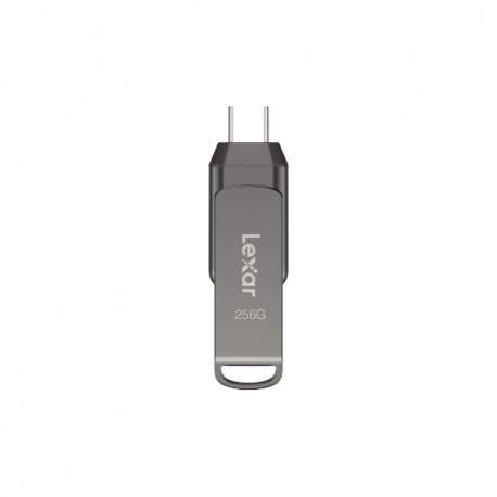 Lexar JumpDrive LJDD400256G-BNQNG unidad flash USB 256 GB USB Tipo C 3.2 Gen 1 (3.1 Gen 1) Gris