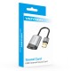 VENTION - Vention Tarjeta de Sonido CDKHB/ USB Macho - 2xJack 3.5 Hembra - CDKHB
