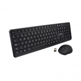 V7 CKW350ES teclado Ratón incluido RF inalámbrico Español Negro