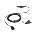 CLEARONE LAVALIER, CARDIOID, BLACK COLOR MICROPHONE FOR WIRELESS BELTPACK TRANSMITTER (910-6004-040)