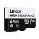 Lexar High-Endurance 64 GB MicroSDXC UHS-I Clase 10