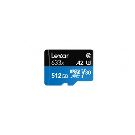 Lexar 633x memoria flash 512 GB MicroSDXC Clase 10 UHS-I