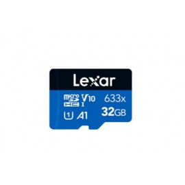 LEXAR 32GB HIGH-PERFORMANCE 633X MICROSDHC UHS-I, UP TO 100MB/S READ 20MB/S WRITE C10 A1 V10 U1