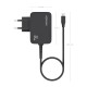 AISENS Cargador GaN 65W PD3.0 1xUSB-C 1.8m, Negro