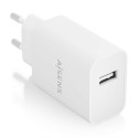 AISENS Cargador USB 10W alta eficiencia, 5V/2A, Blanco