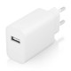 AISENS Cargador USB 10W alta eficiencia, 5V/2A, Blanco