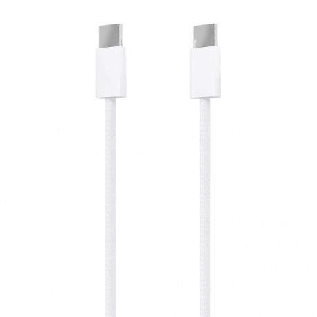 AISENS Cable USB 2.0 3A 60W Apple, tipo USB-C/M-USB-C/M, Blanco, 2.0m