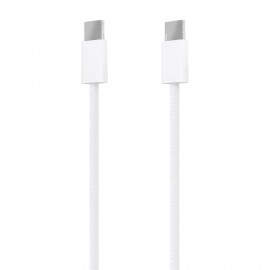 AISENS Cable USB 2.0 3A 60W Apple, tipo USB-C/M-USB-C/M, Blanco, 1.0m