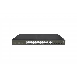 LevelOne GES-2128P switch Gestionado L2 Gigabit Ethernet (10/100/1000) Energía sobre Ethernet (PoE) Negro