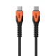 Urban Armor Gear Kevlar cable USB 1,5 m USB 2.0 USB C Negro, Naranja