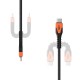 Urban Armor Gear Kevlar cable USB 1,5 m USB 2.0 USB C Negro, Naranja