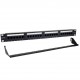 Phasak Patch panel 19'' 24P Cat.6 UTP RJ45 DUAL 1U + Organizador - PU 2424